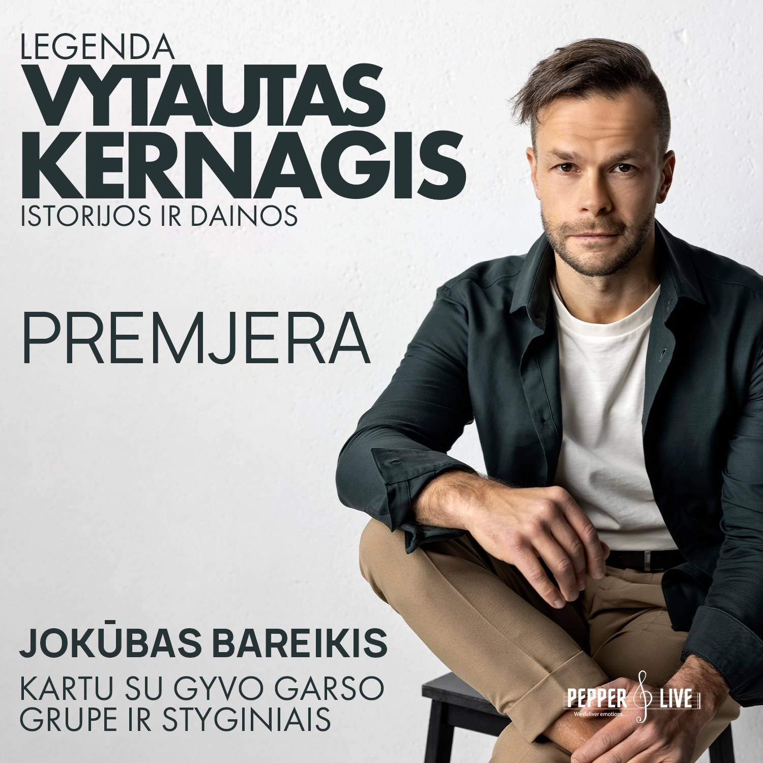 Legenda. Vytautas Kernagis. Istorijos ir dainos su gyvo garso grupe